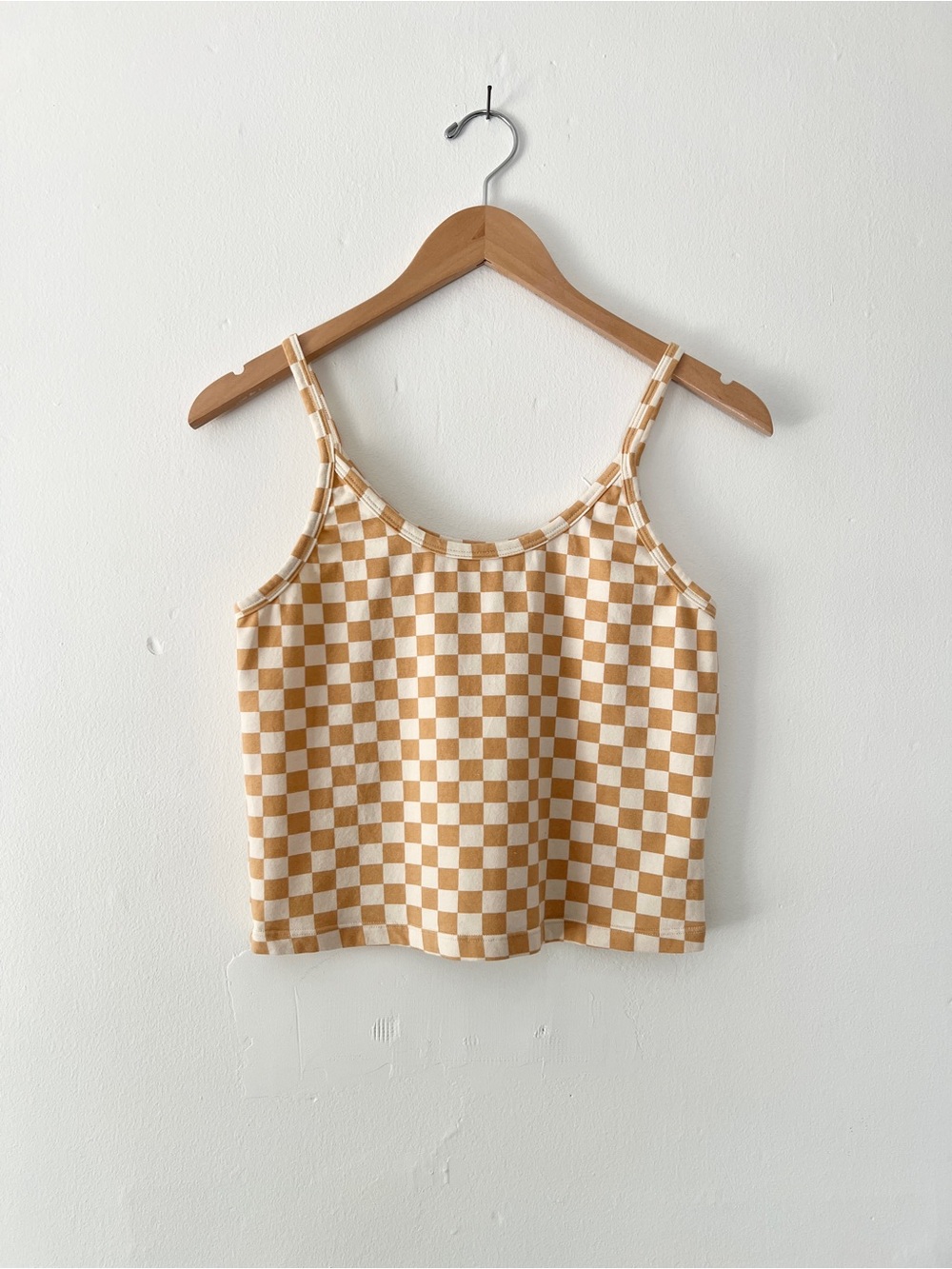 ARQ XL Crop Tank Top Carrés Check Print